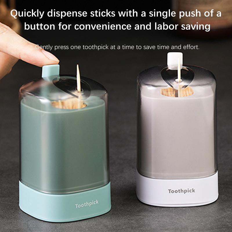 Automatic Pop-Up Toothpick Holder Container Portable Kitchen Restaurant Table Toothpick Storage Box Home Toothpicks Dispenser