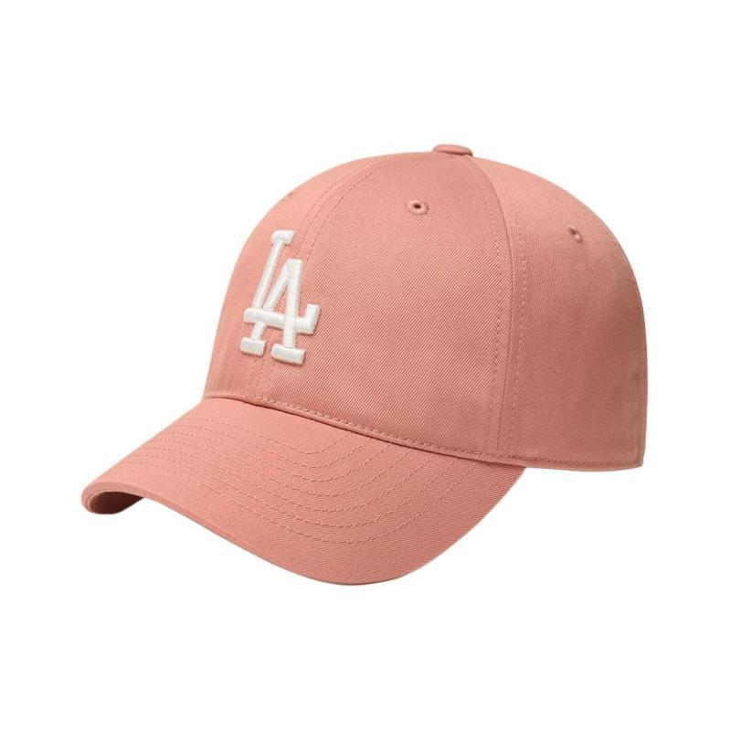 MLB Cotton Baseball Caps Unisex Grapefruit Pink COM Fashion 3ACP6601N-07COM