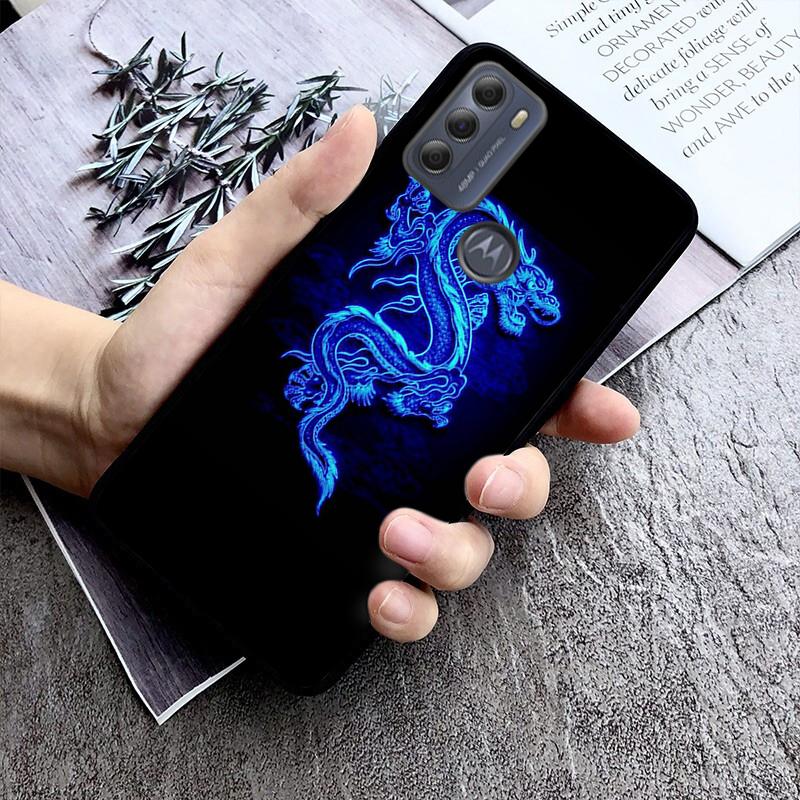 Handyhülle mit Aufschrift „Chinese Dragon Art“ für Motorola E7 Plus E32 E20 E40 Edge 20 Lite G22 G52 G20 G30 G100 G60 G50 G10 G Pure G Stylus
