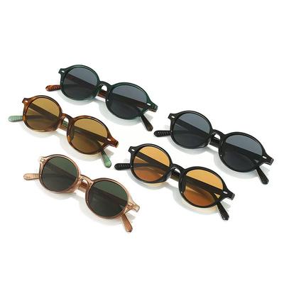 Retro Small Oval Sunglasses Women Men Rivets Shades Fashion Eyewear Luxury Sun Glasses UV400  Female