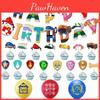 Ensemble de Décorations de Fête d'Anniversaire Pat' Patrouille Vif avec Adorables Décorations de Gâteau et Ballons