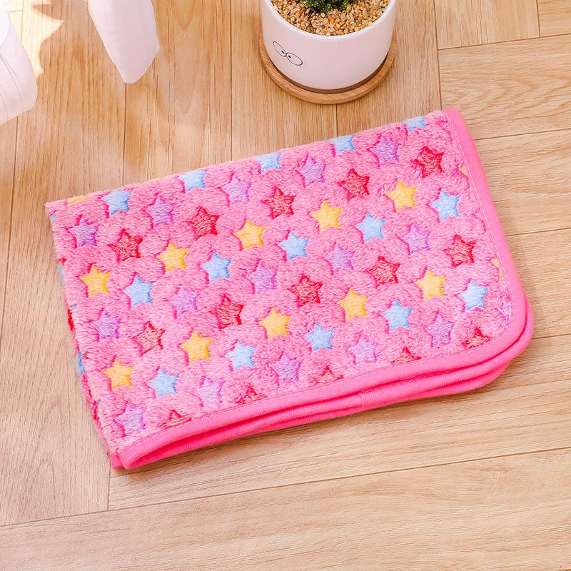 Soft Fluffy High Quality Pet Blanket Cute Cartoon Pattern Pet Mat Warm and Comfortable Blanket for Cat Dogs