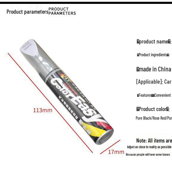 Auto Kratzer Reparatur Lackstift - Schwarz, Silber, Rot, Perlweiß