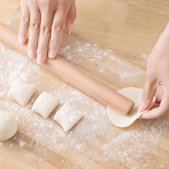 Rolling Pin Ergonomic Design Beech Wood Rolling Pin for Dough Pastry Baking Dumpling Noodle Maker Kitchen Tool