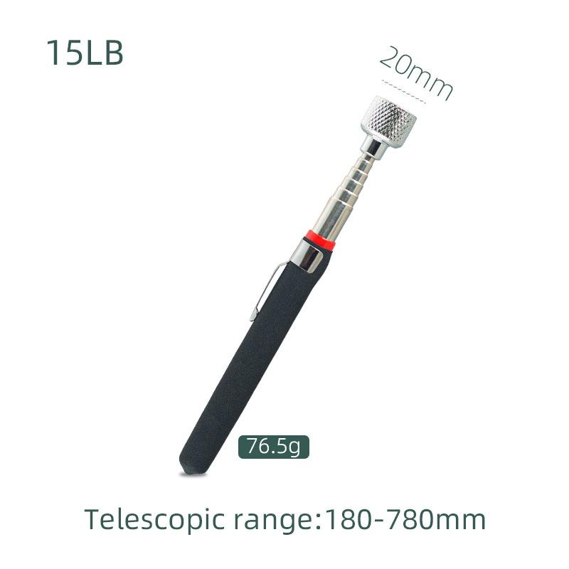 Utensile di raccolta magnetico estensibile con asta telescopica e specchio per riparazioni automobilistiche