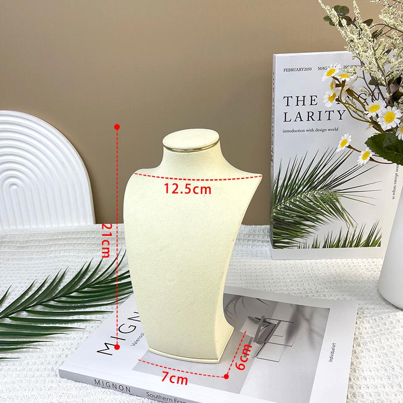 Luxury Microfiber Velvet Necklace Display Mannequin Stand
