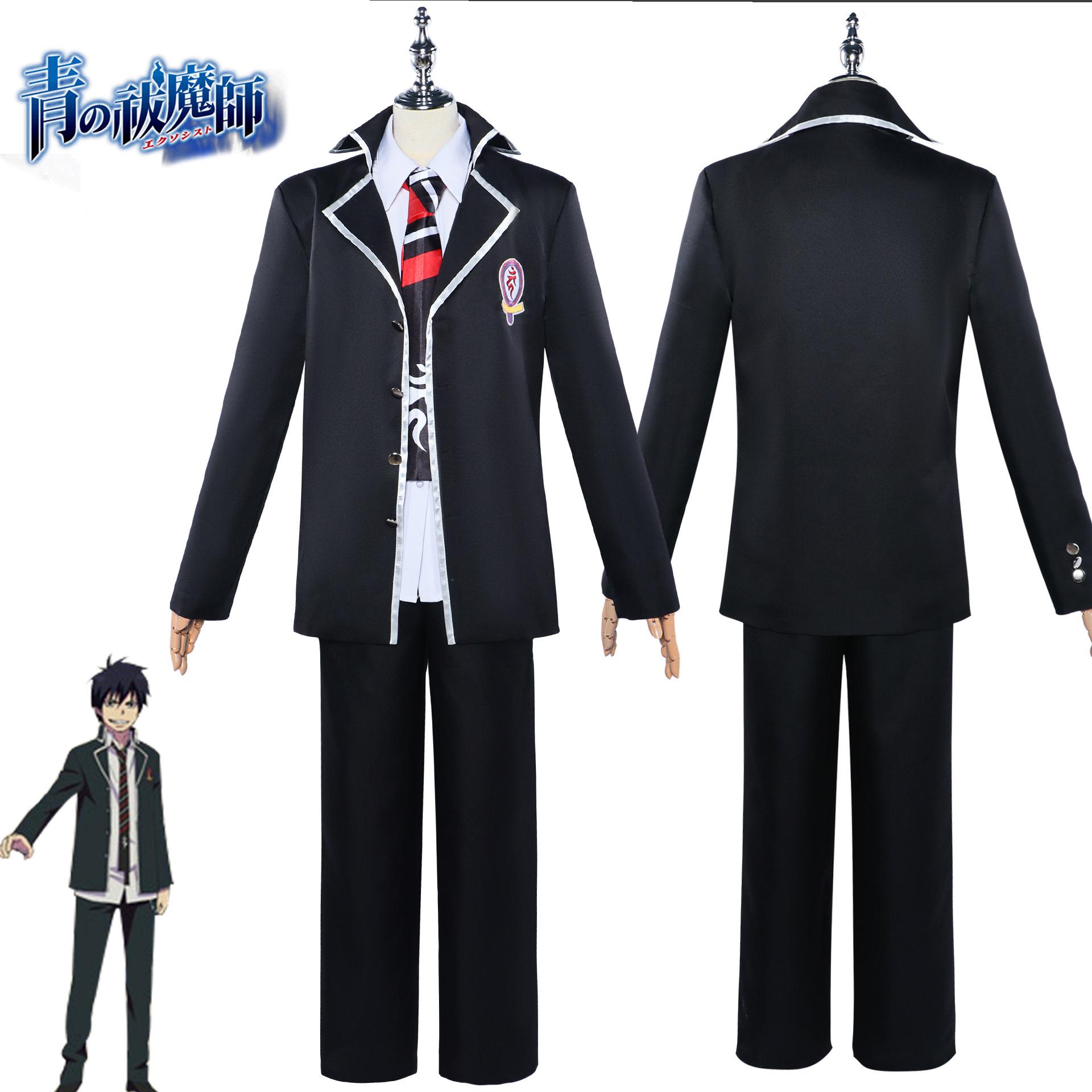 

Синий Экзорцист Окумура Рин Школьная Форма Костюм Наряд Косплей Пальто Анимация XS