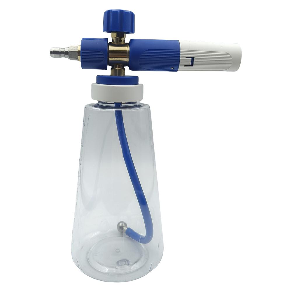

1L High-Pressure Foam Lance 1/4 Quick Connect Car Foam Sprayer Water Gun Adjustable Air Pressure Washer Gun Car Wash Accessories синий