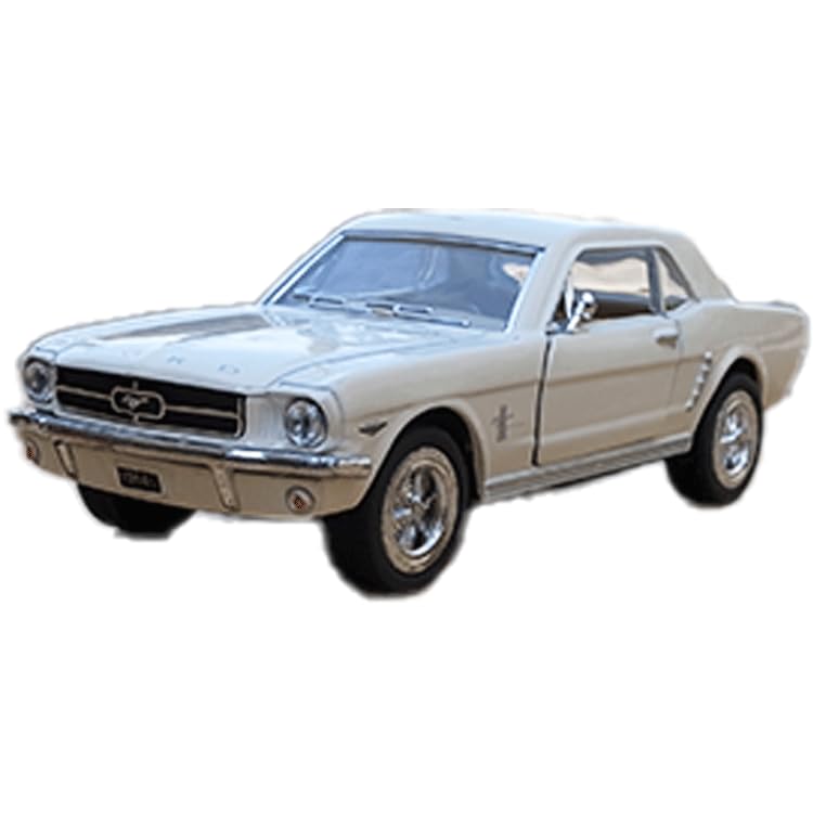 KINSMART Scale 1964 Ford Mustang Diecast Model White 1/34 Car,