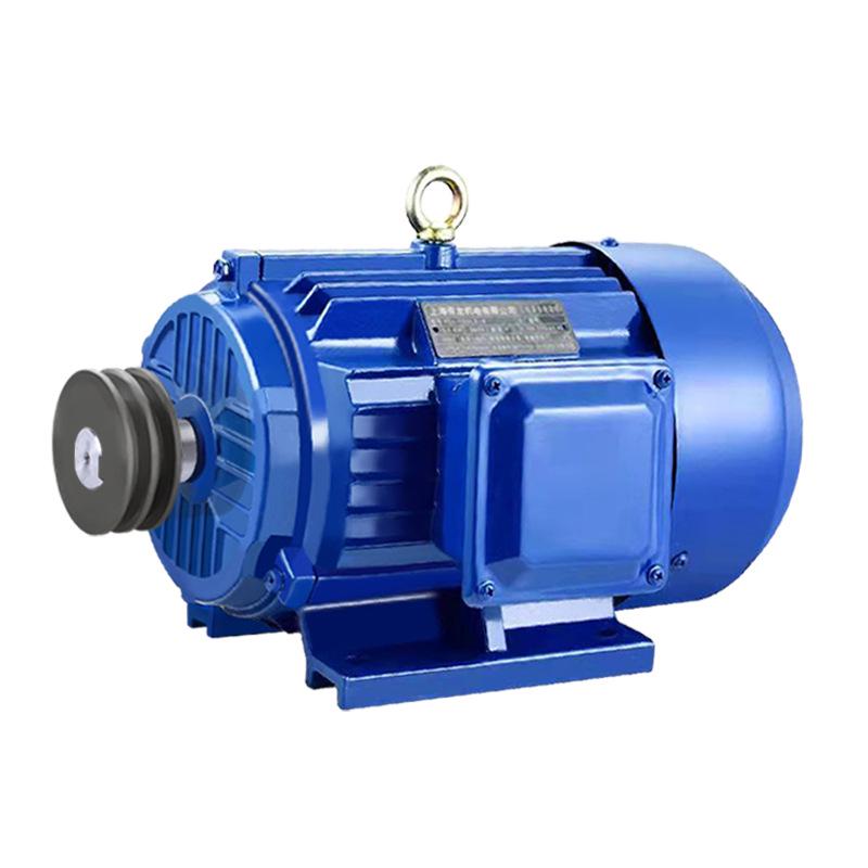 Industrial 380V Three-Phase / 220V Single-Phase Air Compressor Pump Motor with Pulley