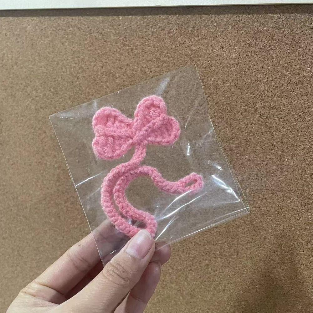 Crochet Leaf Bud Headphone Decor Versatile Cable Tie New Crochet Leaf Sprout