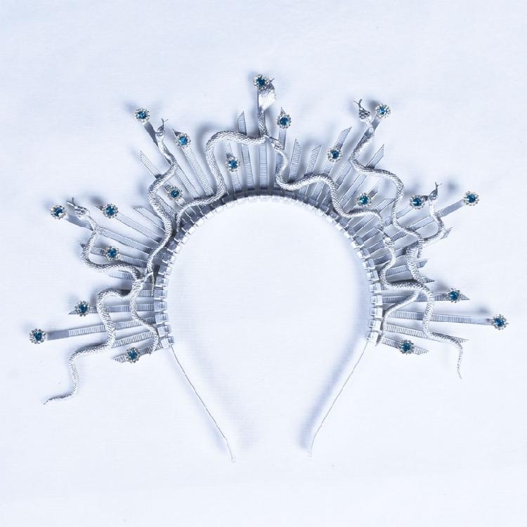 Dunkler Ton Schlangen-Kopfschmuck Gothic-Thema Event-Accessoire Cosplay-Stirnband Cosplay-Haarteile Party-Kleidung für Individualität