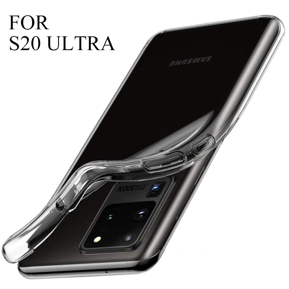 Ultra Thin Clear Silicone Case For Samsung Galaxy S23 S22 S21 S20 Ultra Plus FE Cover for Samsung Note 10 Plus 20 Ultra Funda