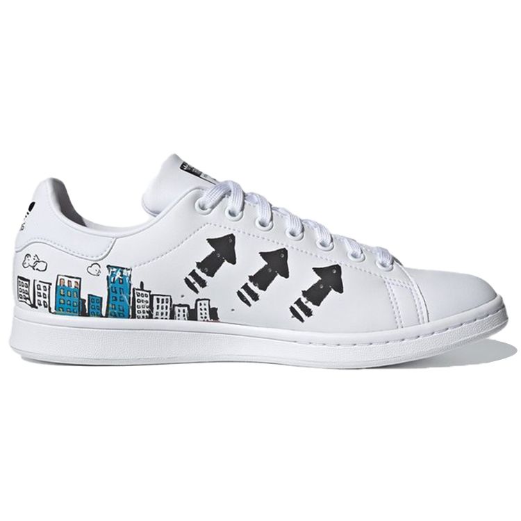 Adidas Kasing Lung X Disney X Stan Smith Labubu Mickey Mouse Unisex Sneakers White Cloud-White Core-Black GZ8841
