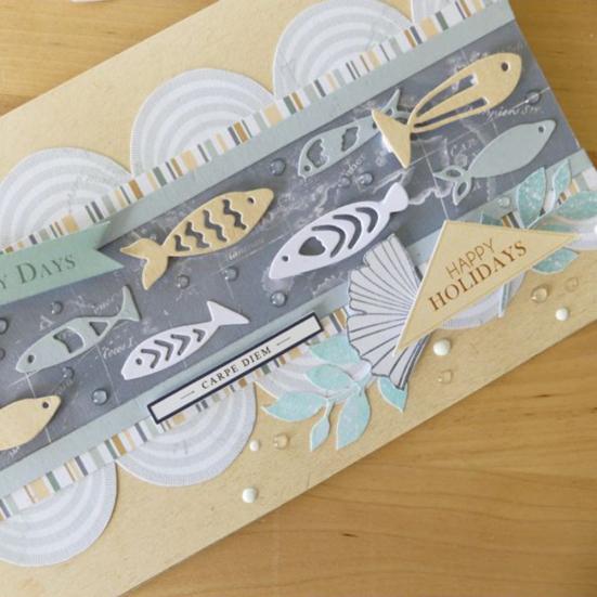 Ryba Metalowe Wykrojniki DIY Scrapbook Tłoczenie Papier Karty Robienie Dekoracja Szablon