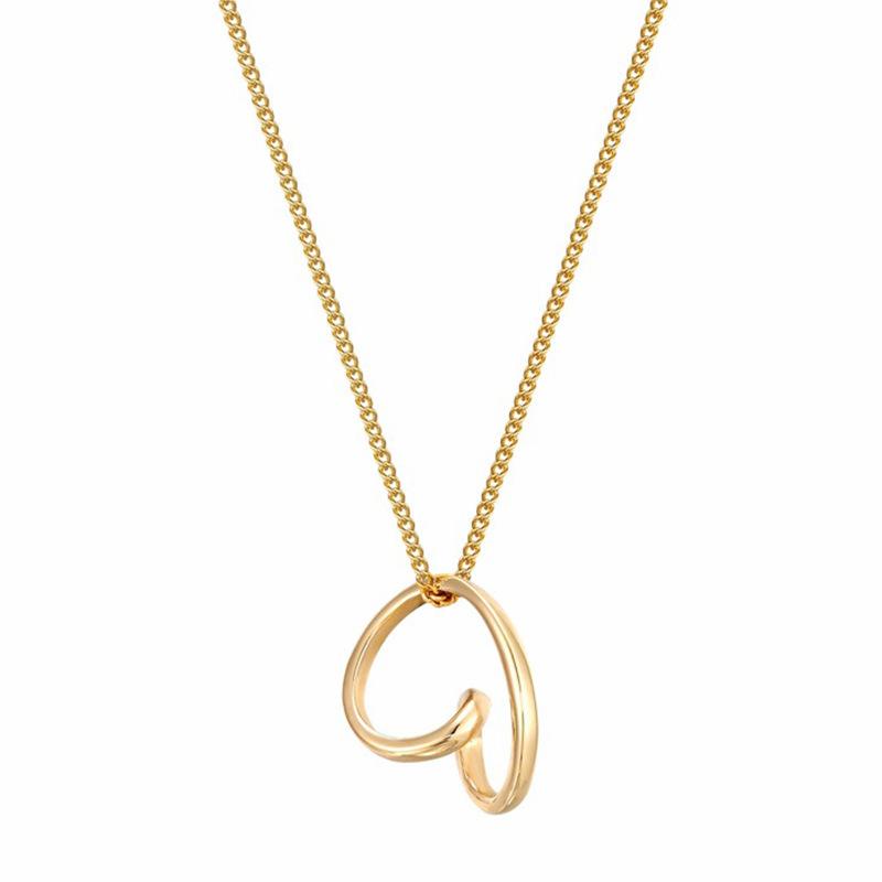 

Простое нерегулярное геометрическое ожерелье с подвеской для женщин, простая премиальная универсальная цепочка для ключицы