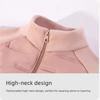 Women's Patchwork Sports Cotton Jacket Warm Stand Collar Slim Lightweight Autumn Winter Outdoor Windproof Coat