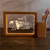 3D Photo Frame Pen Holder Night Light – Creative Graduation or Birthday Gift for Teachers and Classmates