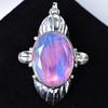 Natural Opal Pendant Quality 57 ct Oval 925 Sterling Silver Gems October Birthday Birthstone
