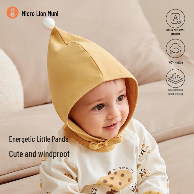 Weishimuni Baby Pure Cotton Earflap Hat 40