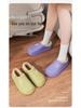 Waterproof Unisex Plush-Lined Indoor/Outdoor Thick-Soled Cotton Slippers
