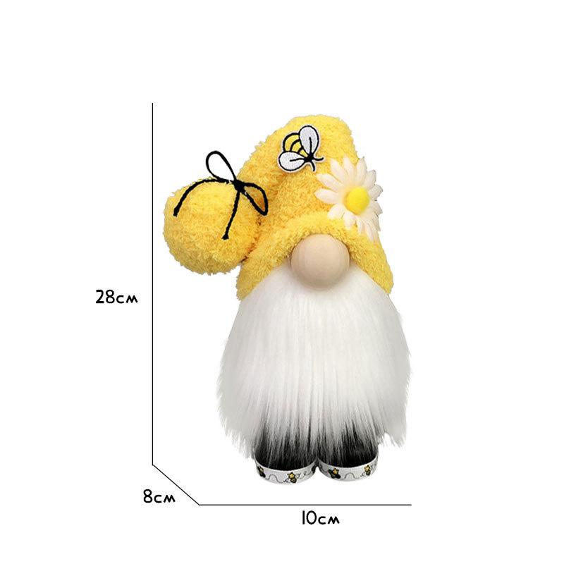 Bumble Nordic Bee Gnome Gonk Tomte Sunflower Swedish Plush Doll Ornament Decor