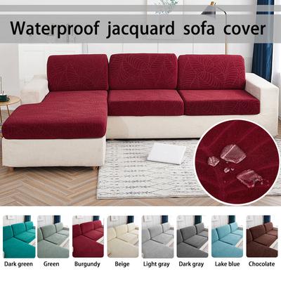 1 Stück wasserdichter Jacquard Sofabezug, Hohe Elastizität, Ganzjährig universeller Sofakissenbezug, Rutschfest, Sofa Staubschutzhülle