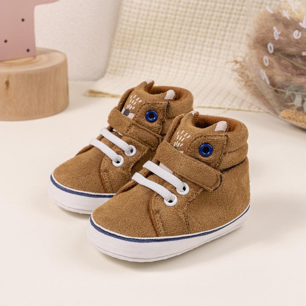 Infant Velcro High-Top Non-Slip Breathable Walking Shoes