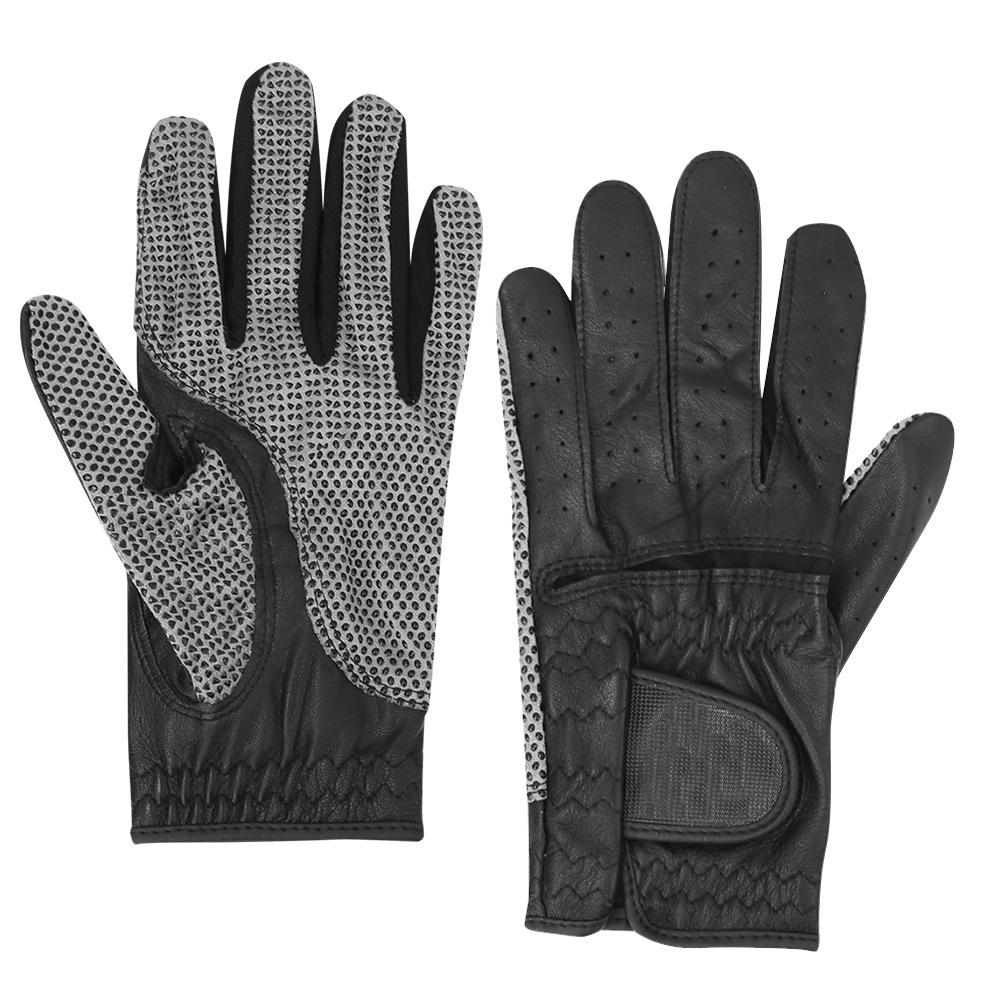 1 pcs Black Artificial Sheepskin Men Non slip Soft Breathable Gloves ing Glove Accessories(left hand 23)
