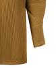 Akebteu Ps02X Pleated Button Long Sleeve Open Shirt Cardigan [Camel]