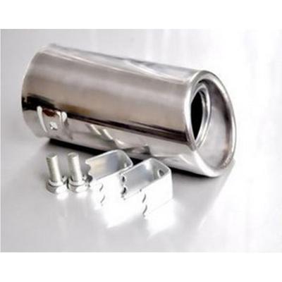 Tubo silenciador de escape 51 mm de diámetro de entrada Acero inoxidable Tubo silenciador de escape redondo inclinado Garganta trasera modificada A2X