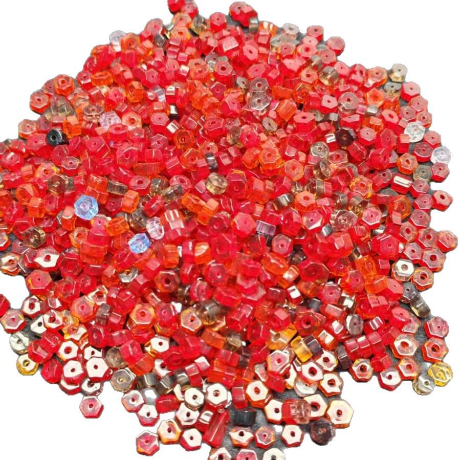 Hexagonal Glass Rice Beads for DIY Beading, Hand Sewing, High-Quality Loose Tassel Accessories