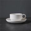 Retro Ceramic Coffee Cup And Saucer Set Creative Souvenir Cup Afternoon Tea Mug Coarse Pottery Coffee Cup