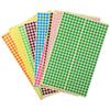 Decorazione Multicolore 1/4" Adesivi a Punti Cerchio Etichette a Punti Multicolore Autoadesive Piccole per Ufficio