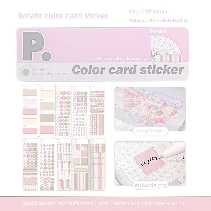 

Planwith Закладка для учеников средней школы Индексные наклейки Pink-blush