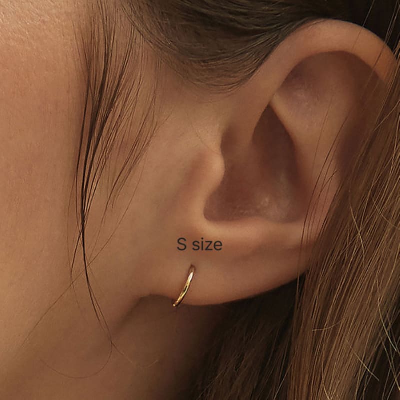 Own Essential Ring Earrings (S, M, L / 18k gold)