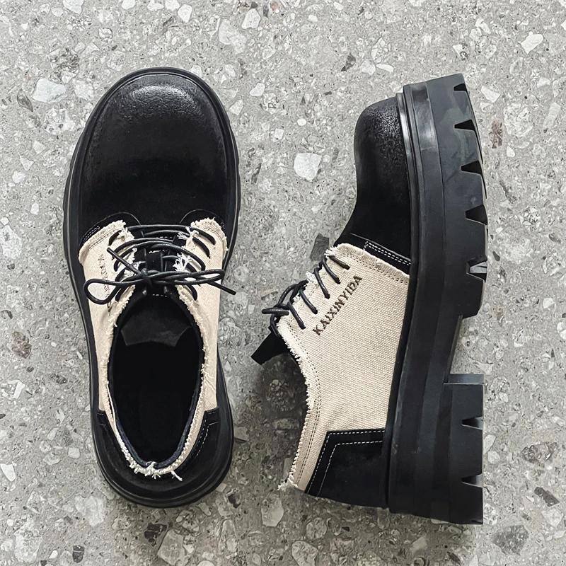 Thick Bottom Man Formal Dress Footwear Round Toe Outdoor Walking Shoes Fashion Party Wedding Dress Footwear Fashion Casual Shoes