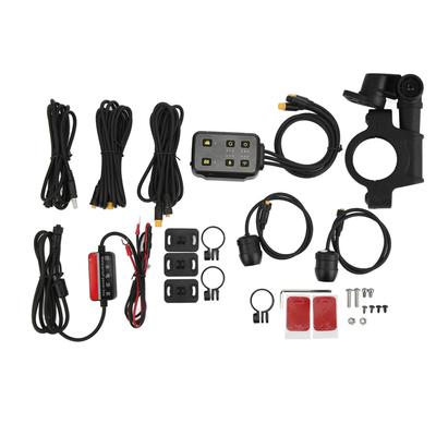 Motorcycle Dash Cam Double Recording Dual 1080P Wide Angle Lens Gravity Sensor Loop Recording