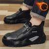 Winter Casual Boots Man  High Top Men's Platform Shoes Comfort  Warm Plush Sneakers Snow Boots