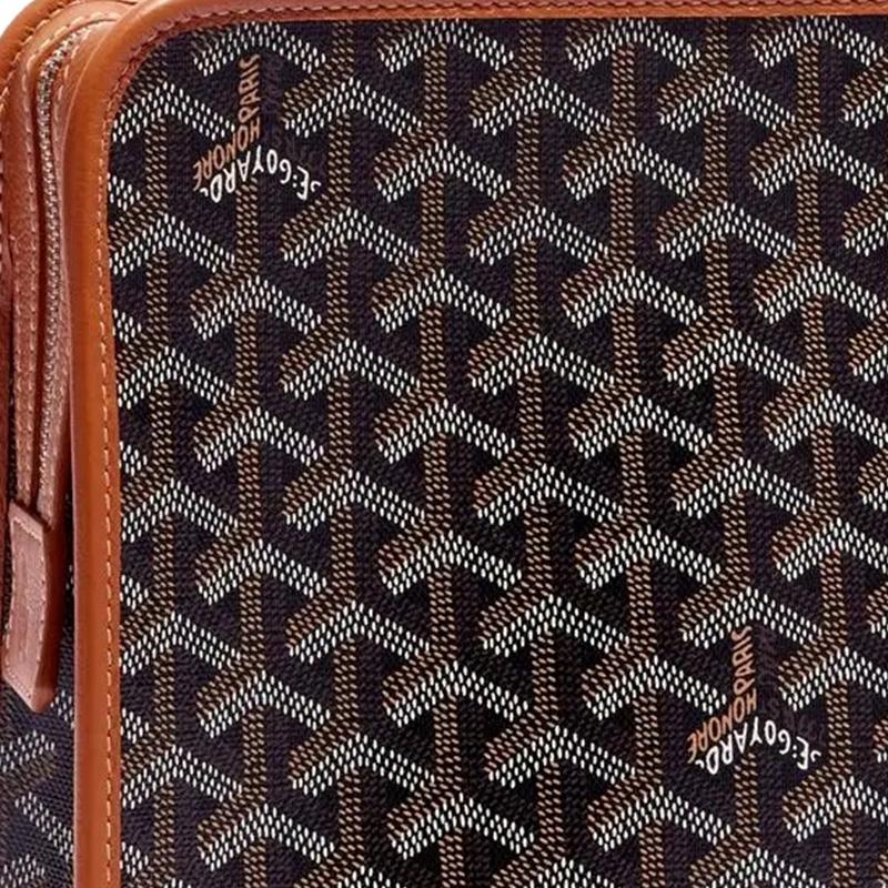 Goyard Jouvence Y Monogram Canvas And Leather Travel Organizer Pouch Unisex pouch Brown JOUVENMMLTY-01CL03P