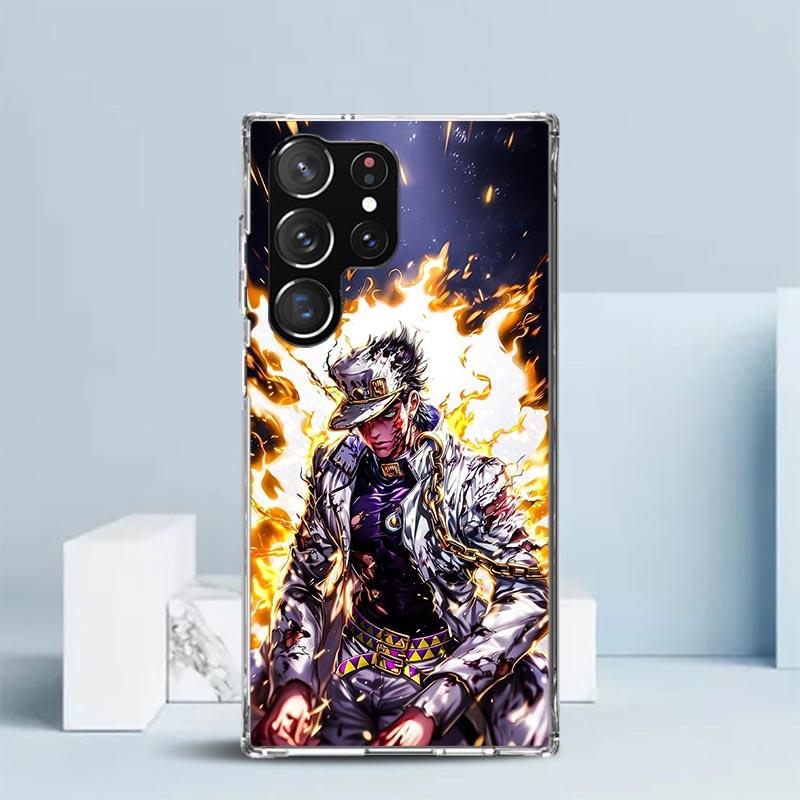 JoJo's Bizarre Adventure Kujo Jotaro Soft Cover for Samsung Galaxy S25 Edge S26 S24 S23 Ultra Phone Case S22 S21 Plus S20 FE Pri