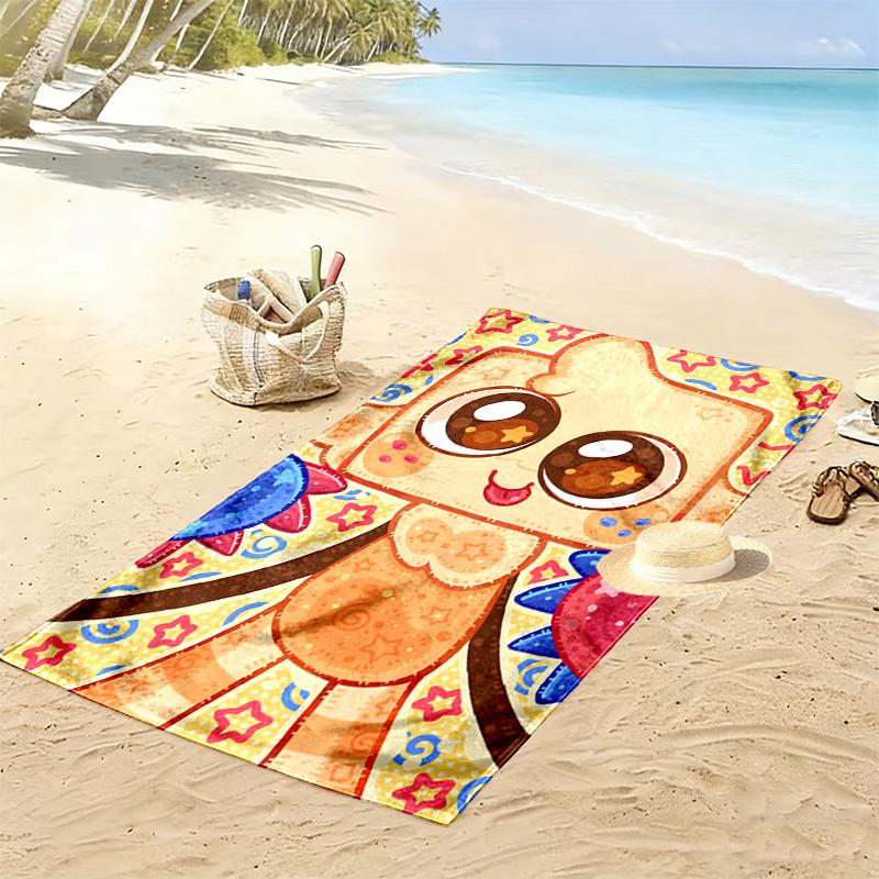 Stylish World 2D Flat Print Beach Towel, Large Soft Quick Dry Towel for Beach Camping SwimmingXSTJ0915279