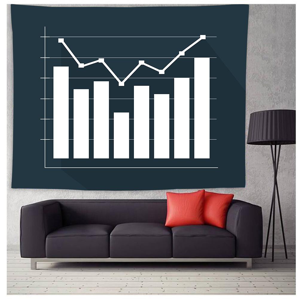 Домашний декор психоделический гобелен настенный гистограмма гистограмма печатный гобелен — фото 10