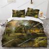 Oil Painting Chic Bedding Set Duvet Cover 3D Fashion Bedding Design King Queen Duvet Cover Double Bed Soft Cozy Set Home Textile