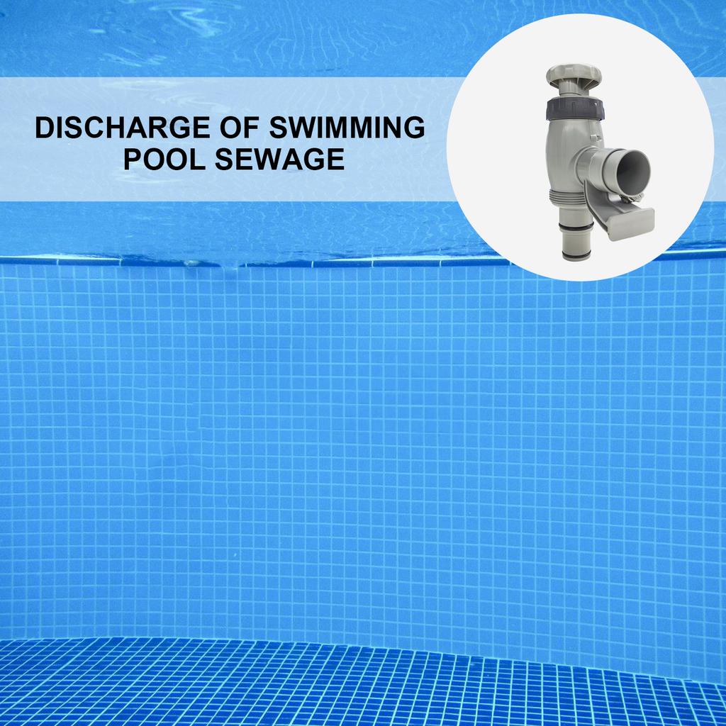 Plunger Valves with Secure Holders for Ground Pool Hose Easy Installation Filter Pump Parts Streamlines Water Regulation
