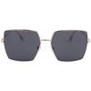 Burberry Poster Street Photography Premium Metallic Square Sunglasses Women's Gold