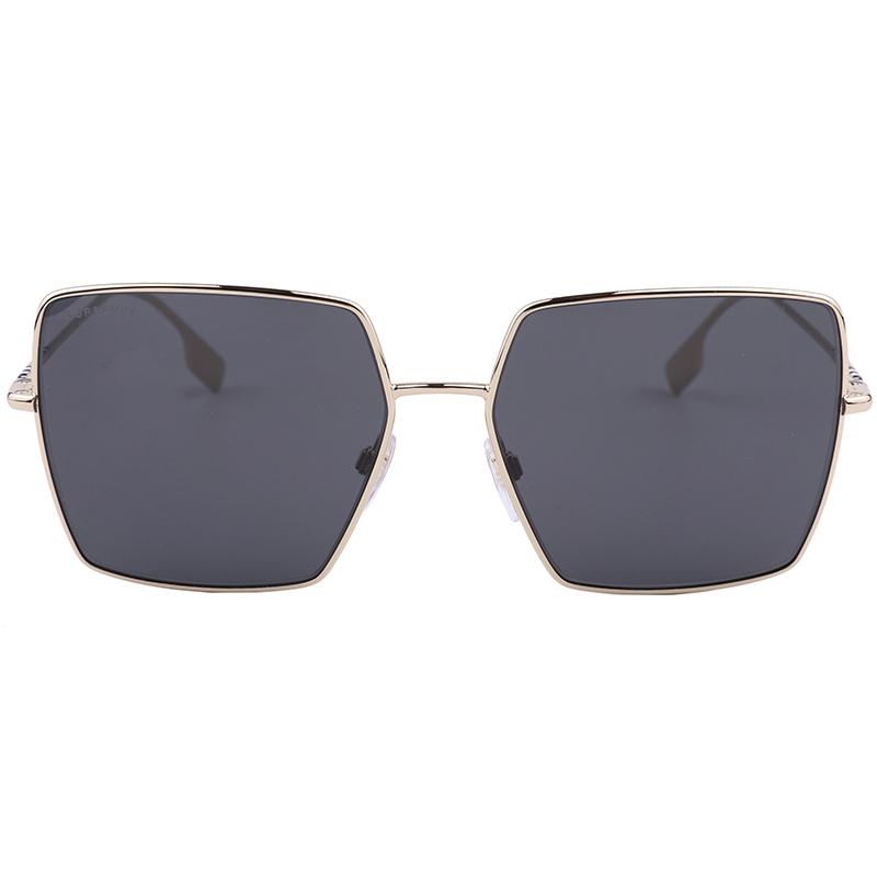 Burberry Poster Street Photography Premium Metallic Square Sunglasses Women's Gold