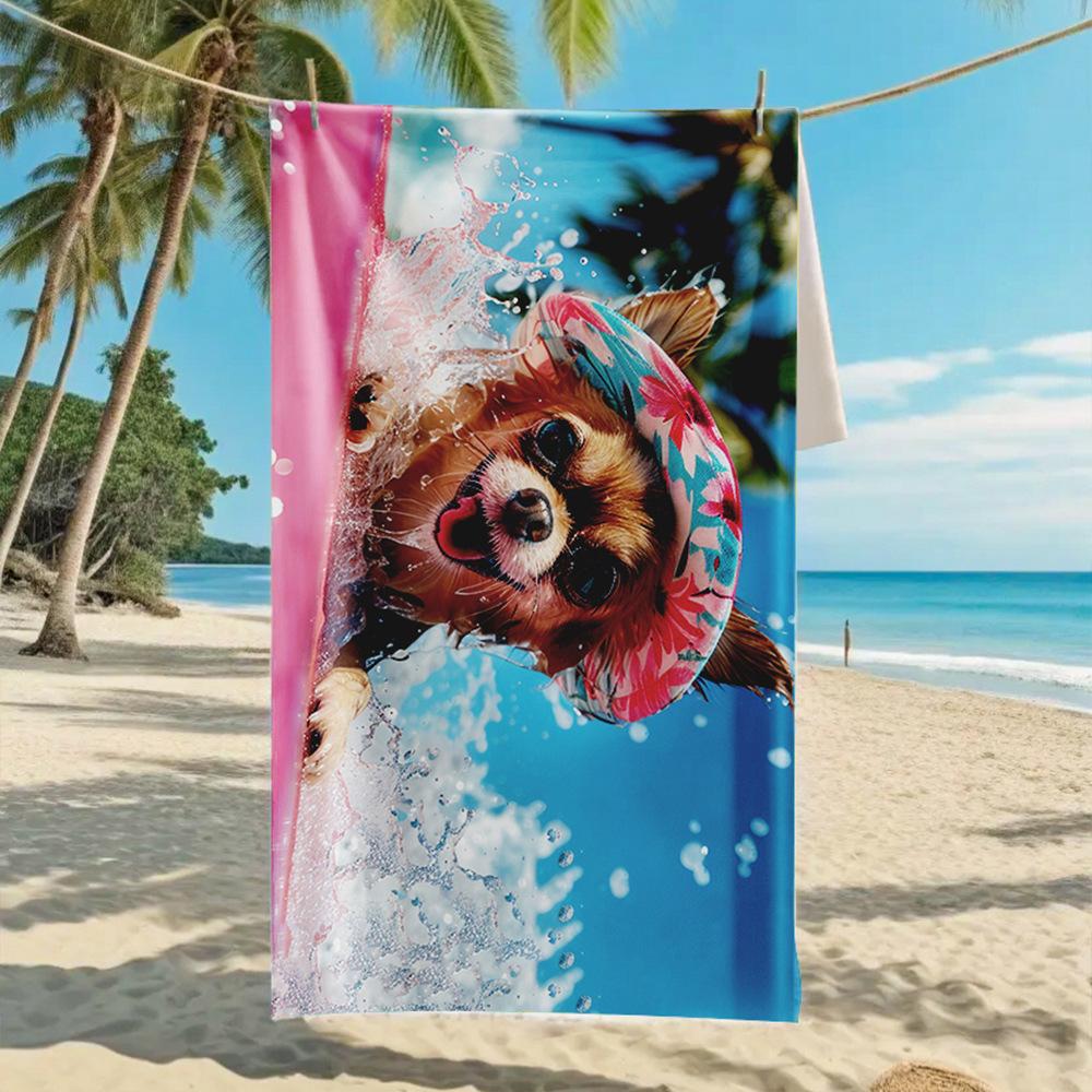 New, Double-sided Velvet Beach Towel, Support Surf Towel, Sports Towel.