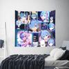 Re ZERO Anime Tapestry Room decoration Ram lockscreen Home Decoration Tapestry Decor Accessories Cute Room Decor