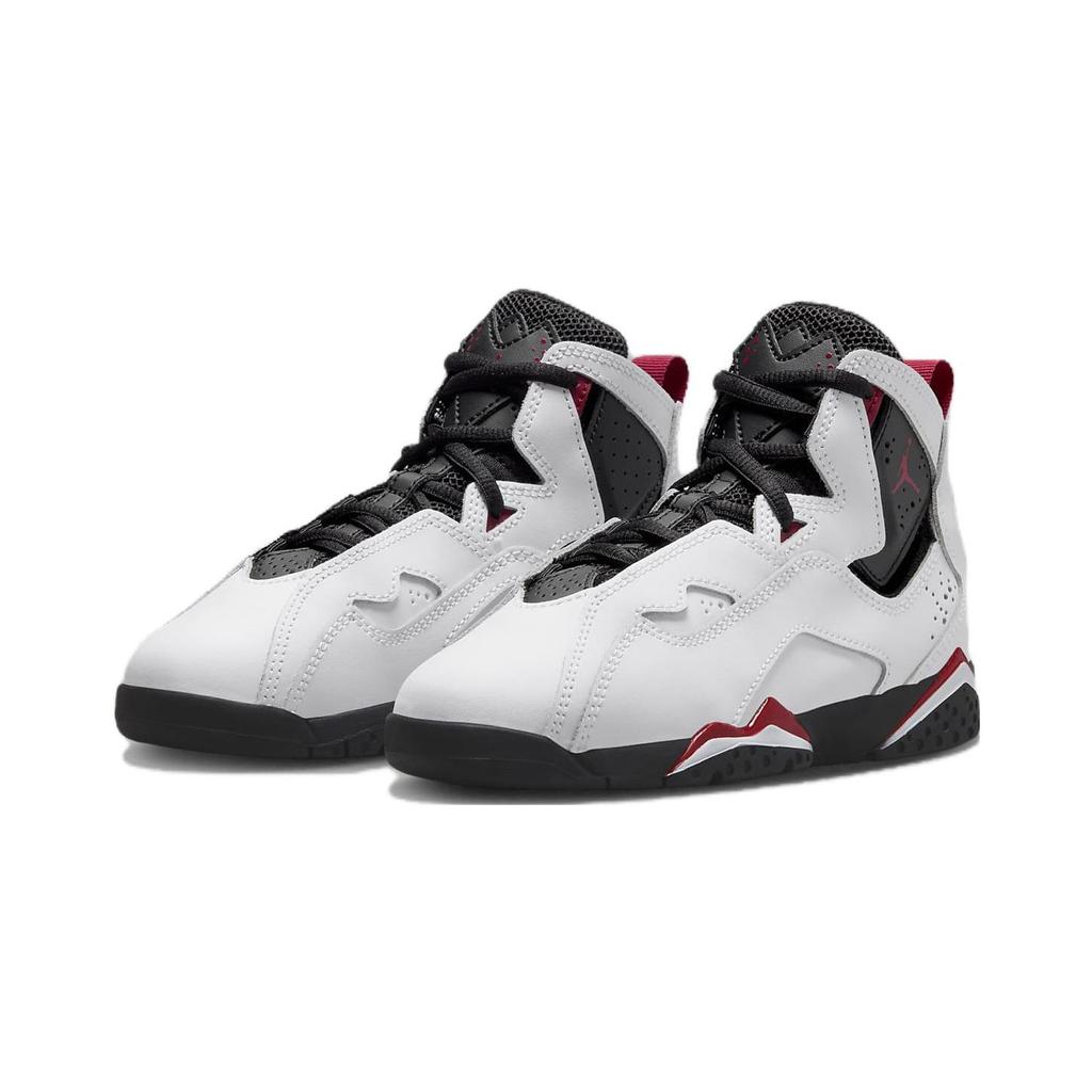 Air Jordan True Flight PS White Varsity Red Black Kids Basketball Shoes 343796-100